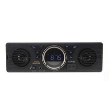 Single 1Din Car Stereo 12V Audio Radio Built-in Speakers Bluetooth FM MP3 player