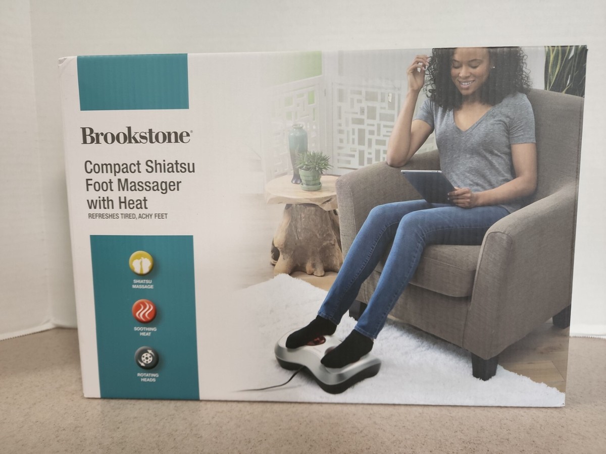 Health Touch Brookstone Shiatsu Foot Massager W Heat - B-FMS-110HJ