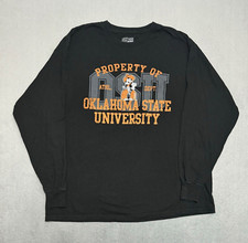 Oklahoma State Cowboys OSU Vtg Majestic Winter Long Sleeve T Shirt Sweatshirt XL