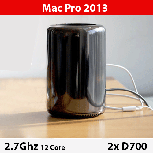 2013 Mac Pro | 2.7GHz 12-Cores | Dual D700 | 128GB RAM | 2TB PCIe NVMe - Picture 2 of 2