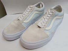 Vans Old Skool Bleach Wash/True White Suede Textile Shoes M-7.0/W-8.5 NWOB