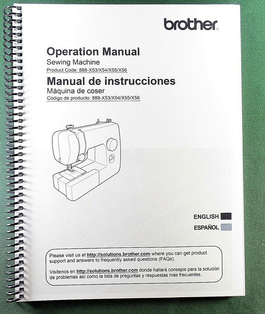 Brother JX2517 Instruction Manual: 80 Pages & Protective Covers