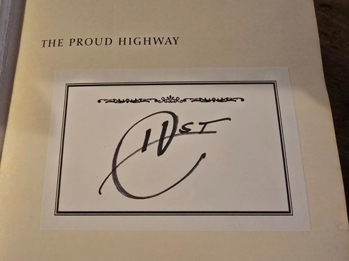 Hunter S. Thompson - The Proud Highway - The Fear and Loathing Letters - SIGNED - Picture 3 of 5