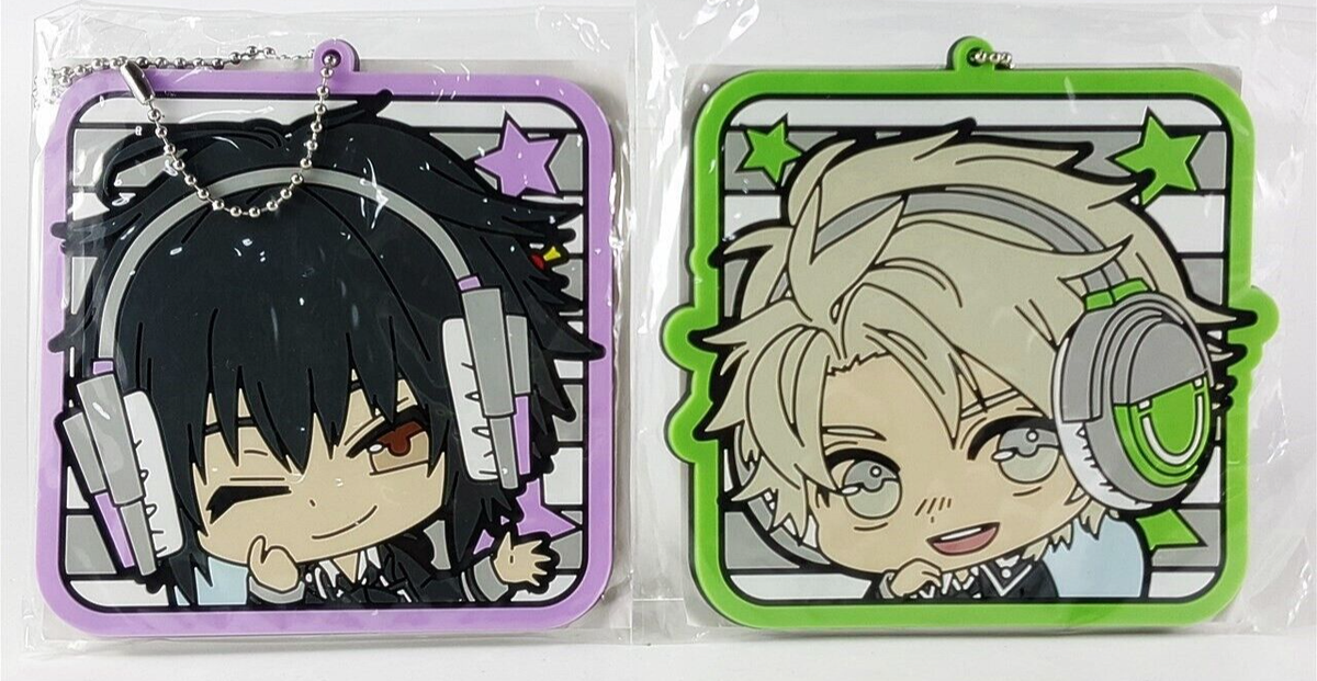 Norn9 Rubber Keychain Coaster set Yuiga Kakeru & Itsuki Kagami