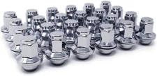 24 Chrome 14x1.5 OEM Factory Style Mag Lug Nuts Fits 2016-Newer Nissan Titan XD