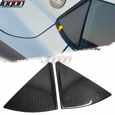 Carbon Exterior Window B-Pillar Covers Trim For Corvette C8 Stingray Convertible
