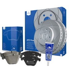 ATE Powerdisc Bremsensatz Opel Tigra Twin Top 260mm Vorn  Plastilube