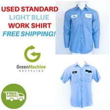 Used Work Shirts LIGHT BLUE Cintas, Redkap, Unifirst, G&K FREE SHIP