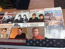 Vintage Replacement 45 Picture Sleeve Only Lot Of 8 No Vinyls See Pics