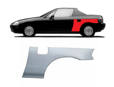 Honda CRX 1992- 1998 Radlauf Reparaturblech hinten / linke Seite