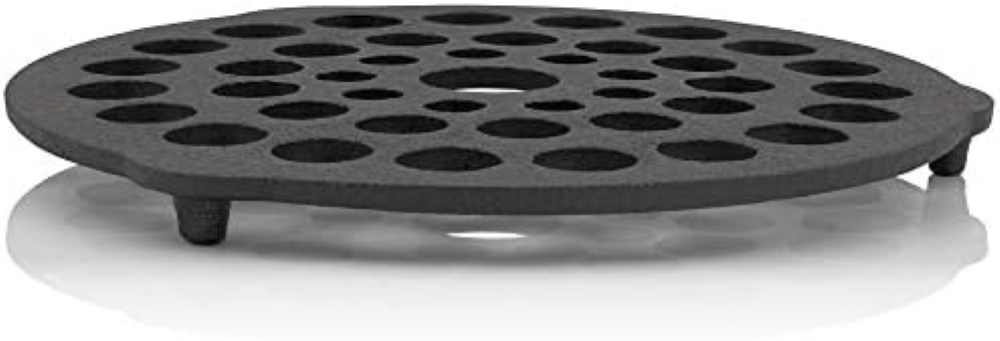 BBQ-Toro Inserto per Dutch Oven I Ä‚ï†˜ 20 cm 3 Gambe, Padella, griglia impilabi