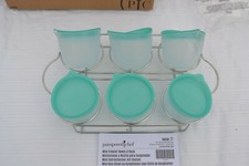Pampered Chef MINI FREEZER BOWLS  RACK - Easy, Healthy, DIY BABY FOOD Meals 