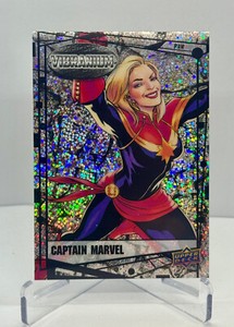 Captain Marvel 2015 Upper Deck Marvel Vibranium Raw Vibranium Refractor Card #2