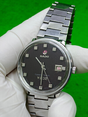 vintage RADO COSMO TRAVEL V202 WATCH AUTOMATIC Date Indicator 25