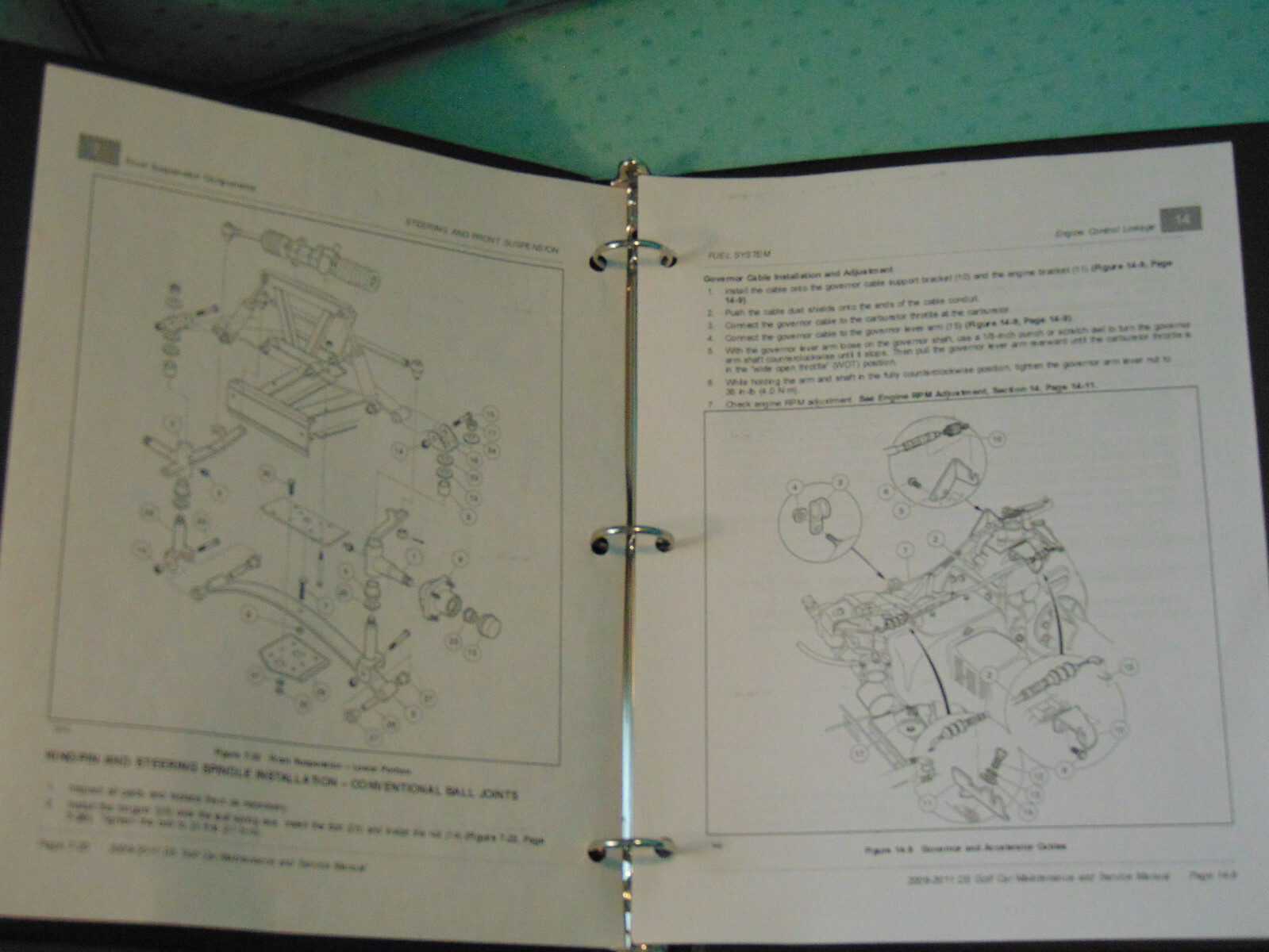 Yamaha golf cart repair service manual G2 G8 G9 repair shop Binder eBay