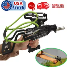 Pro Hunting Fishing Slingshot Heavy Duty High Velocity Catapult Laser Shoot Set