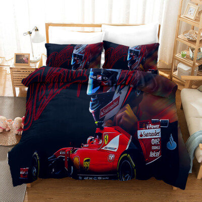 3D Racing Racer Muster Quilt Cover Set Bettwäsche Sets Kissenbezüge 64