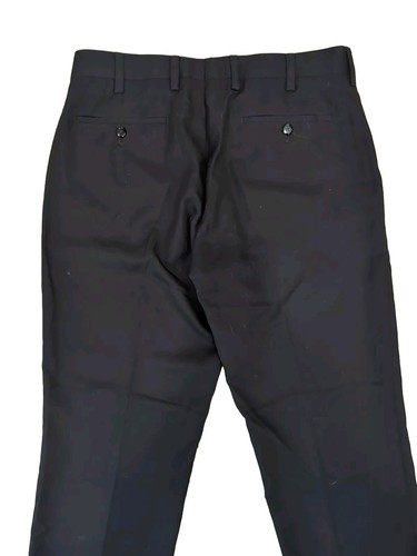 LOUIS RAPHAEL Tailored Black Pleated Pants Mens Tag 34x30 - Picture 4 of 6