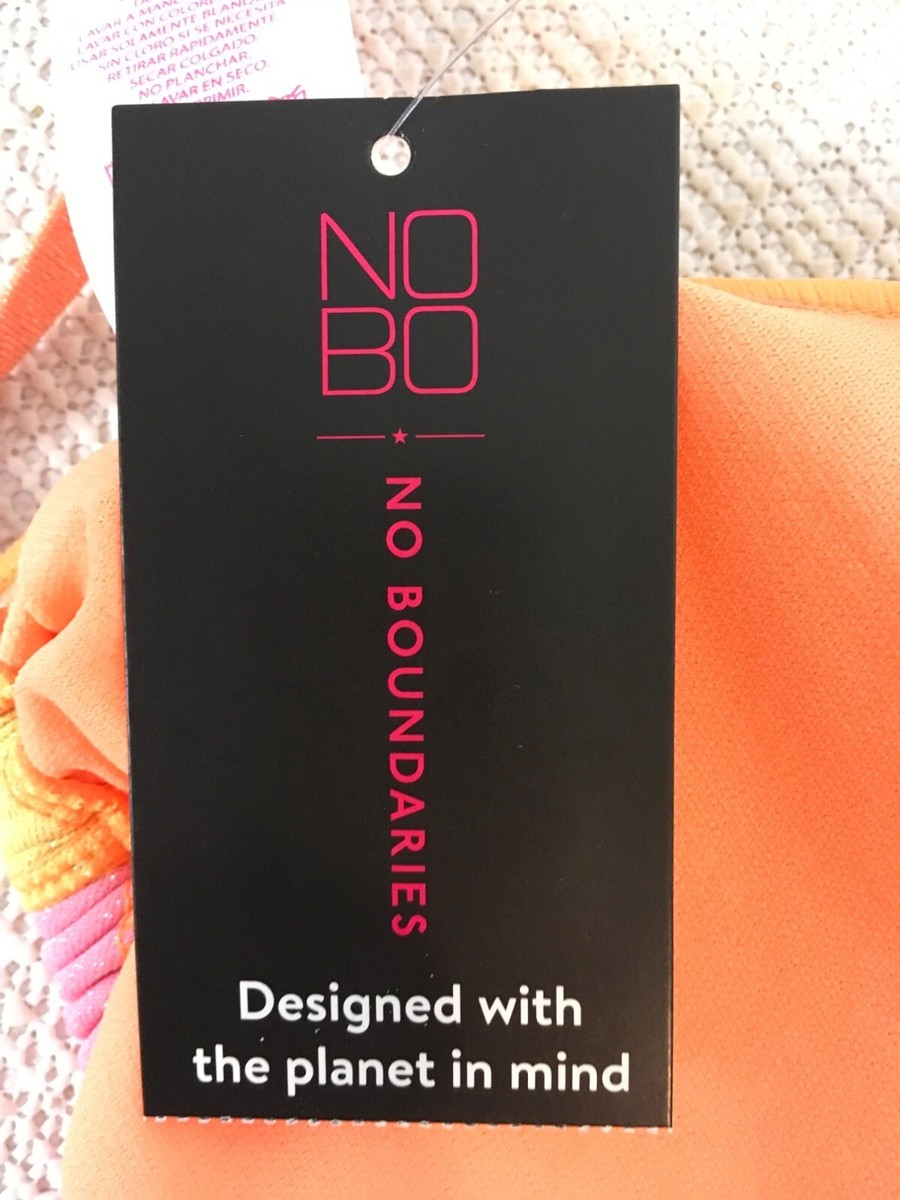 Haut De Bikini Triangle No Boundaries Orange & Rose - Taille S, Neuf Sans Étiquette