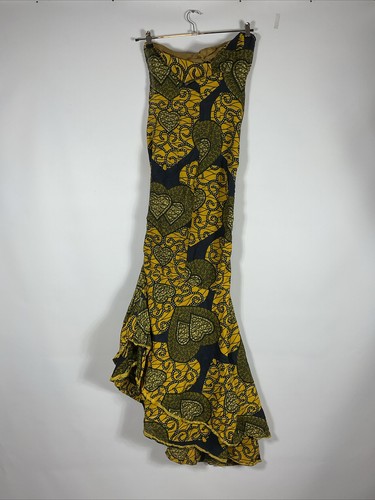 Vintage 60s Hawaiian Dress Womens Sz M Psychedelic Floral Aloha Tropical Mermaid - Picture 8 of 12