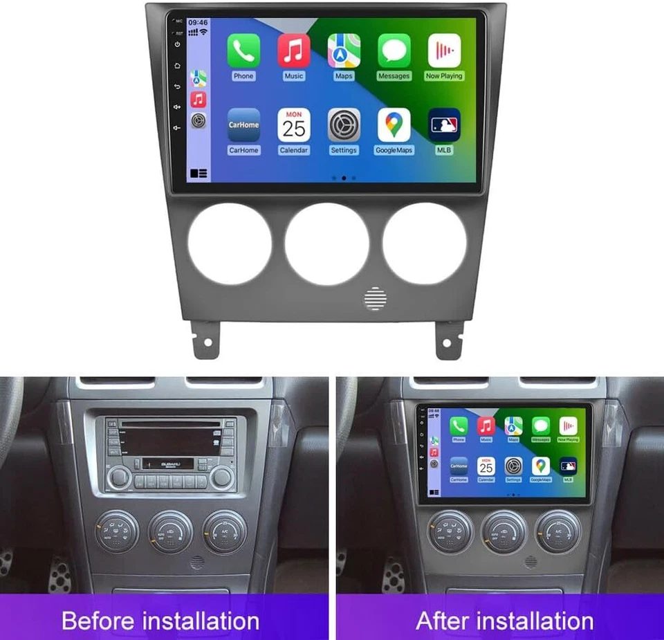 For 2002-2007 Subaru Impreza 9" Stereo Radio Carplay Android 13 GPS BT Head Unit - Image 3 of 4