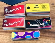 Vtg Roscolux Lee Filters GamColor Roscolene Gel Swatchbooks Lot