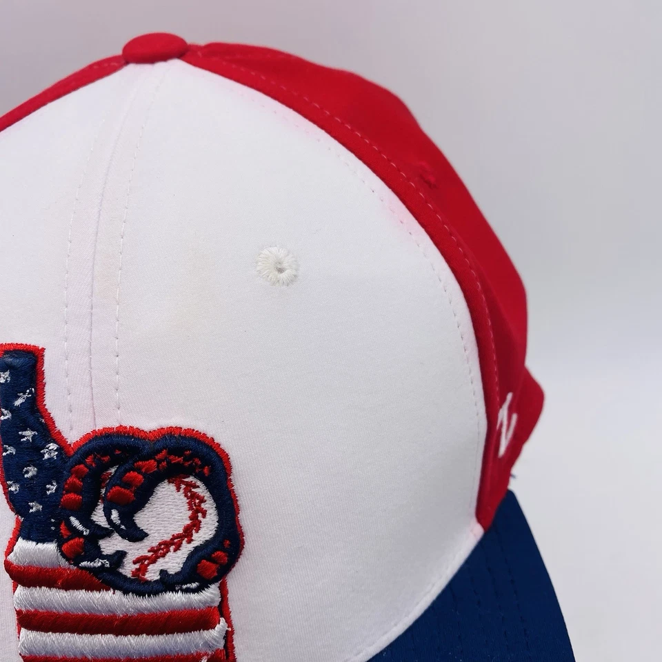 Boise Hawks MiLB Fitted Hat Size 7 7/8 Northwest League Zephyr Red White Blue - Image 4 of 4