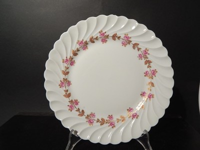 Vintage Precious Haviland Limoges Rose Set Of 4 Dessert Plates 21.5 Cm