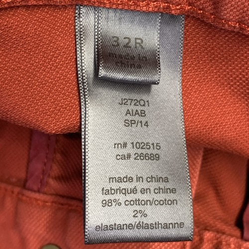 JOHN VARVATOS Jeans Größe 32 Ziegel Baumwollmischung Knopfleiste - Bild 7 von 7