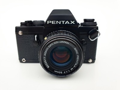 PENTAX LX mit ASAHI SMC 50mm f/1.7 Objektiv + SG-20 Gitter + Bedienungsanleitung