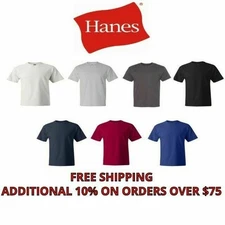 Hanes Beefy-T TALL T-Shirt 100% Cotton  518T Mens LT XLT 2XLT 3XLT 4XLT