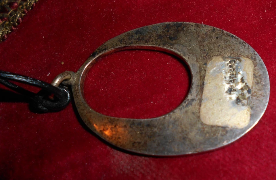 Kettenanhänger Plateado Silber schwarz mit Abalone Perlmutt Einlagen Schmuck - Bild 3 von 4