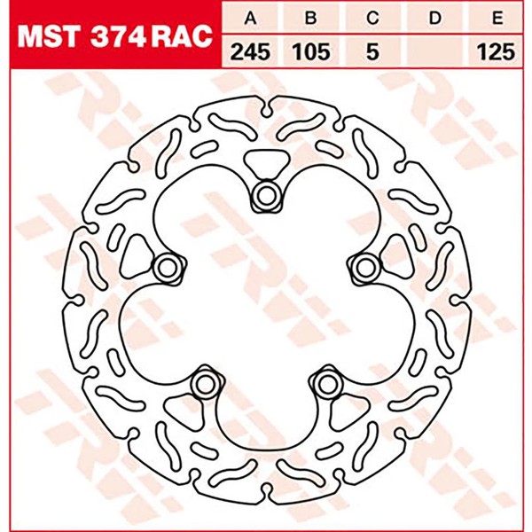 Trw Bremsscheibe (FüR: Yamaha FZ6 Fazer Abs RJ148 07 Hinten )-image