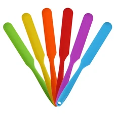 2pcs Heat-Resistant Silicone Spatula – Slim Non-Stick Jar & Batter Scraper - NEW