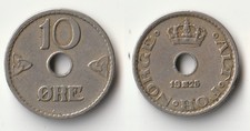 1925 Norway 10 ore coin