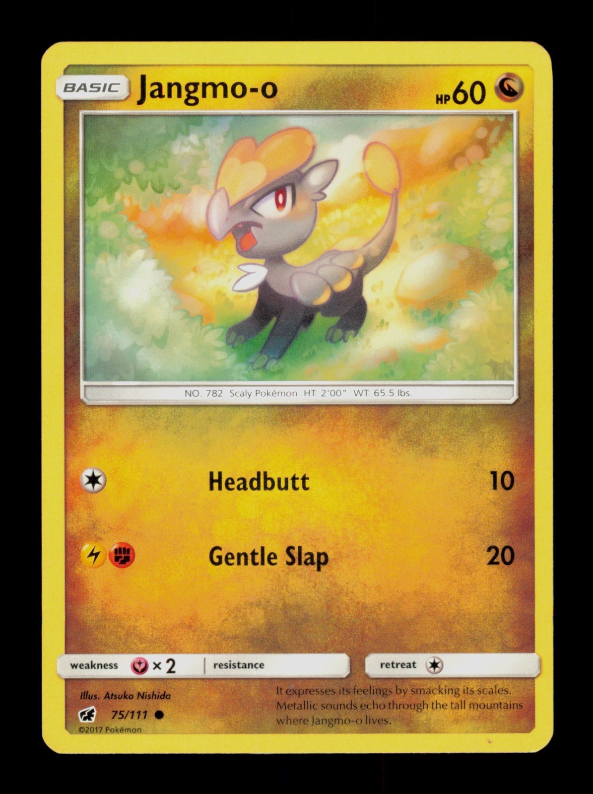 Jangmo-o Crimson Invasion 75/111 Pokemon Trading Card TCG CCG