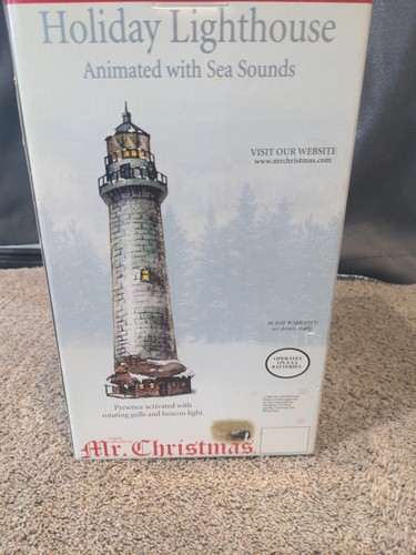 Mr Christmas Holiday Lighthouse Sea Sounds & Beacon OLD MACKINAC MICHIGAN In Box - Picture 7 of 7