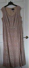 Alex Evenings Mother Of Bride/Groom Lace Embellished Full Length Gown Sz 20W NWT