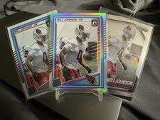 Will Johnson - Lots Of 3 - 2025 Prizm & Optic - Silver Holo, Rated Rookie