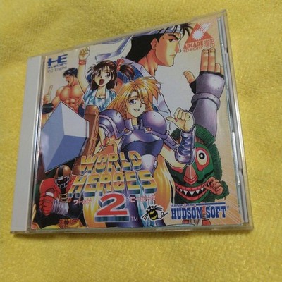 World Heroes 2 Arcade Card Duo PC Engine CD ROM NEC Game Hudson Japan Import