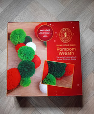 Christmas Craft. Make your own Pom Pom Wreath New. Kirstie Allsopp. Xmas Decor