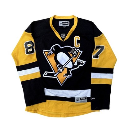 Reebok NHL Womens Pittsburgh Penguins Sidney Crosby Hockey Jersey Size S 
