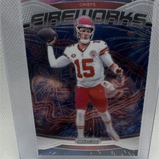 2024 Panini Prizm Fireworks Patrick Mahomes II #1 Kansas City Chiefs NFL Card