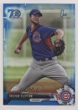 2017 Bowman Chrome Prospects Blue Refractor 70th Anniversary Trevor Clifton 1u6