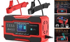 Battery Charger 10-Amp 12V and 24V Fully-Automatic Smart Car Battery Charger,