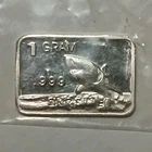 Sunshine 1 g .999 Fine Silver Bar Collectible Bullion Investment Shark