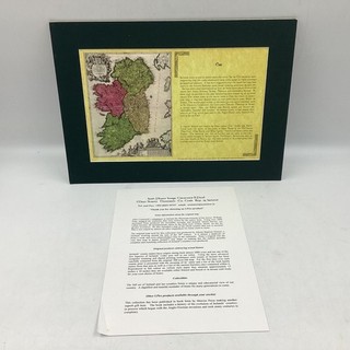 1996 Irish Photo Image Creations Map & Meaning of Ireland's Name (A2) NS#8666