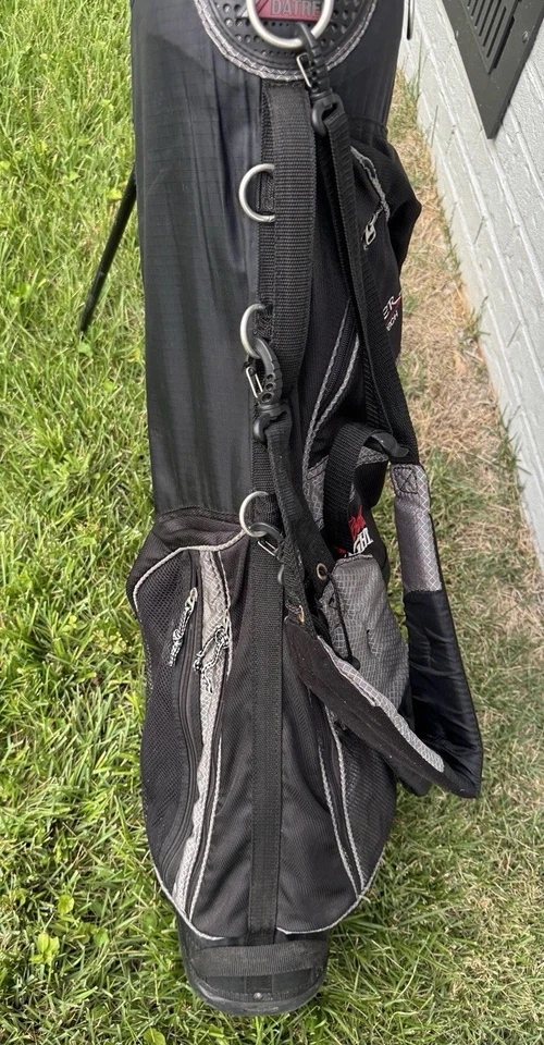 Datrek Quiver Stand Golf Bag 4 Way Dividers Black Gray Coors Light READ - Image 4 of 4