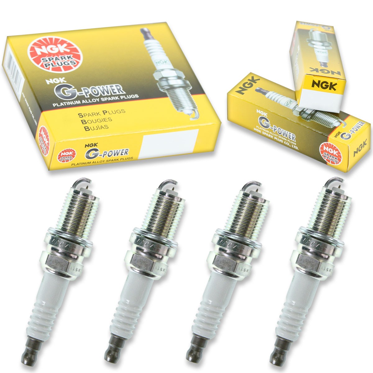 4 pcs NGK G-Power Spark Plugs for 1993-1994 Dodge Colt 1.8L L4 - Engine Kit rv