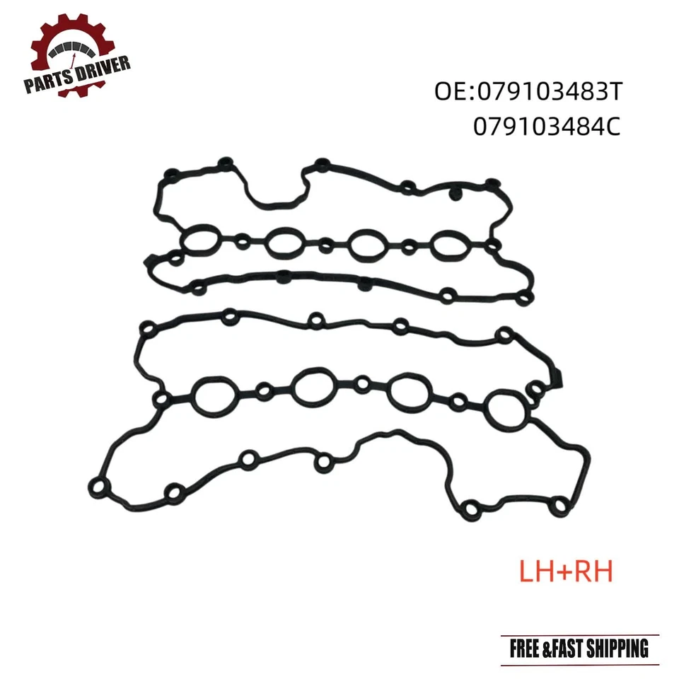 Juego de juntas de cubierta de válvula izquierda y derecha para Audi A6 A8 Quattro Q7 R8 S5 S4 RS4 2007-2015 Foto 2 de 4